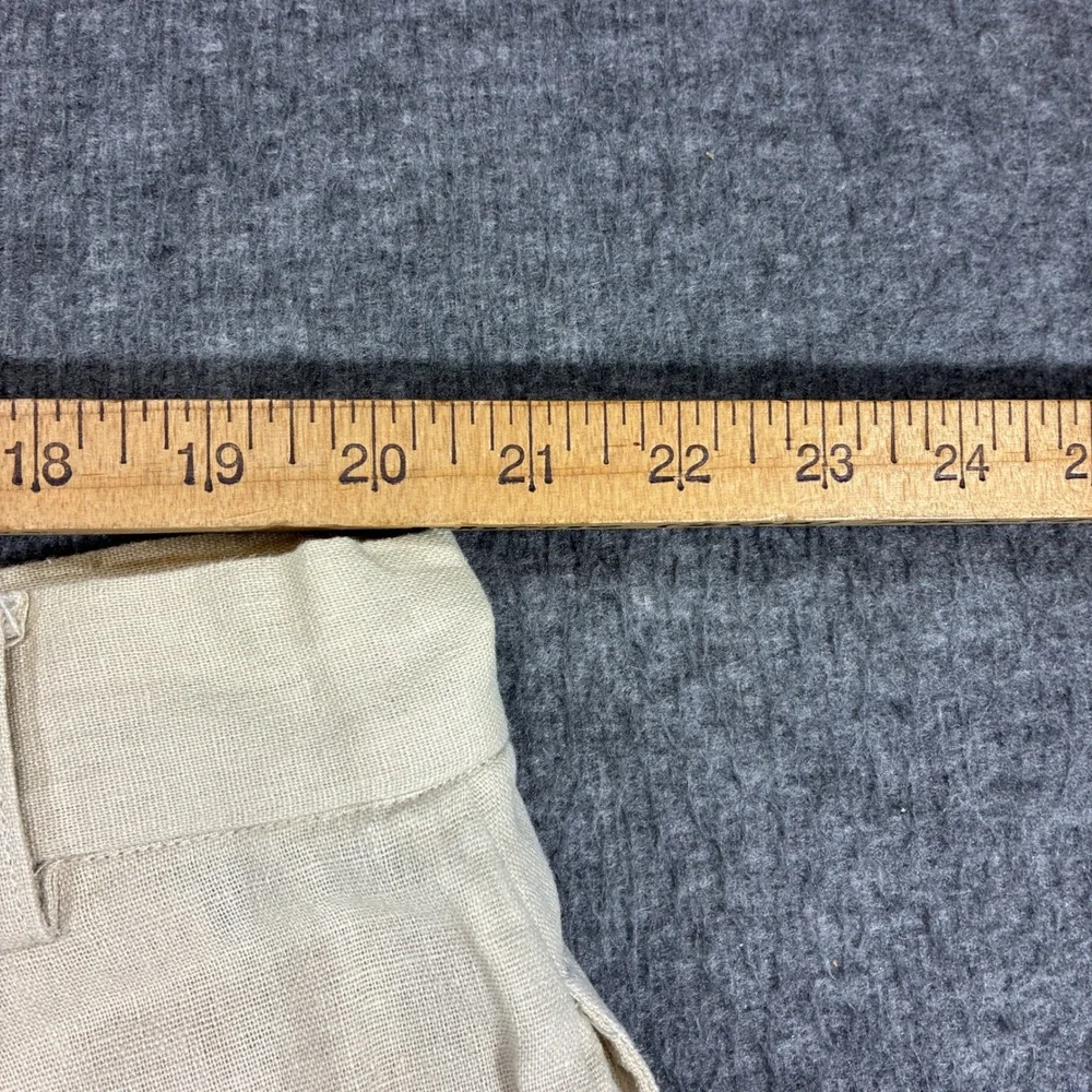 Martinez Montiel Linen‎ Blend Pants Mens 42x31 Tan Relaxed Fit Summer Beach